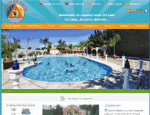 Tablet Screenshot of campingfuentedelgallo.com